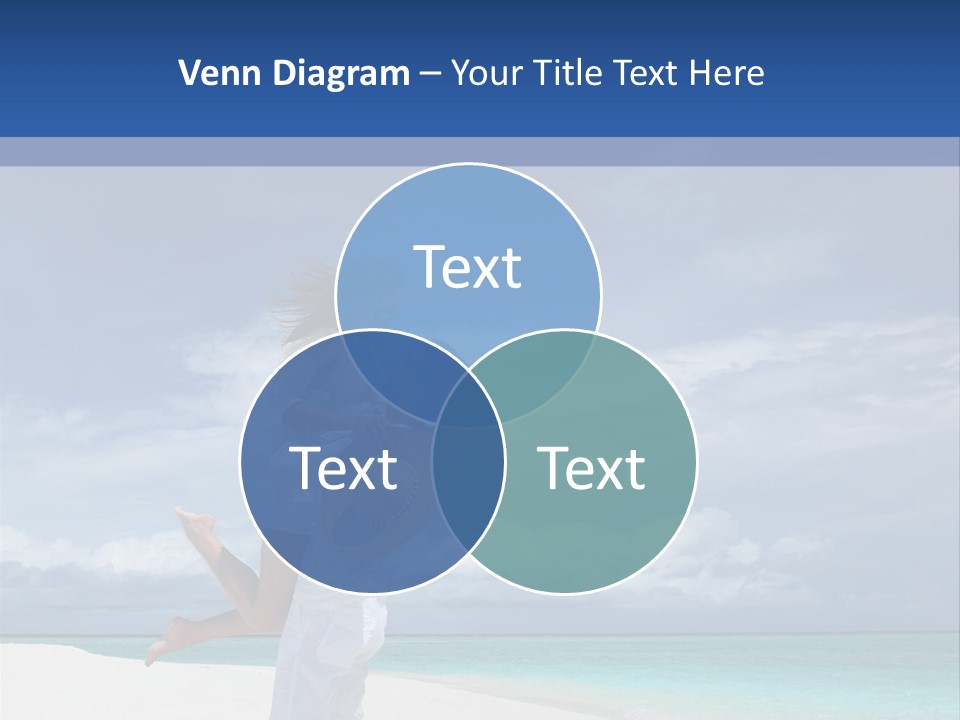 Couple On A Beach At Maldives PowerPoint Template