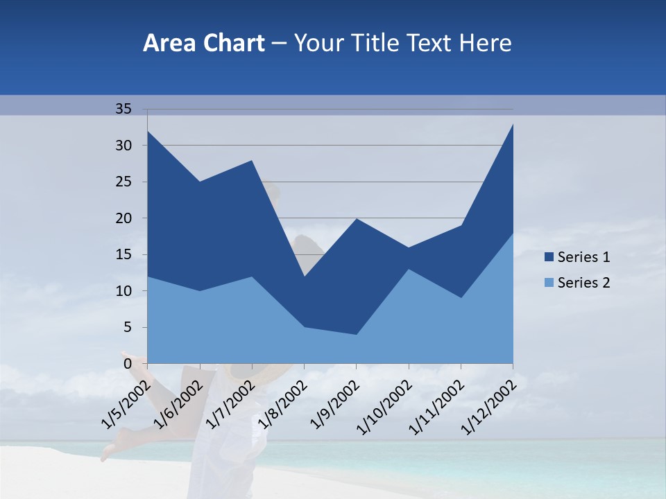 Couple On A Beach At Maldives PowerPoint Template