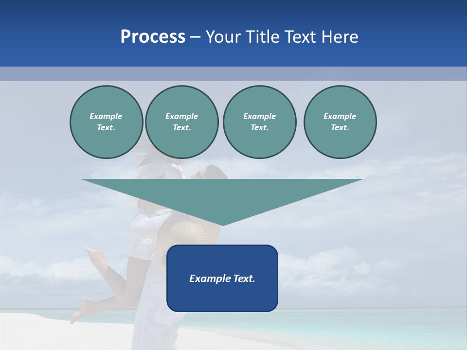 Couple On A Beach At Maldives PowerPoint Template