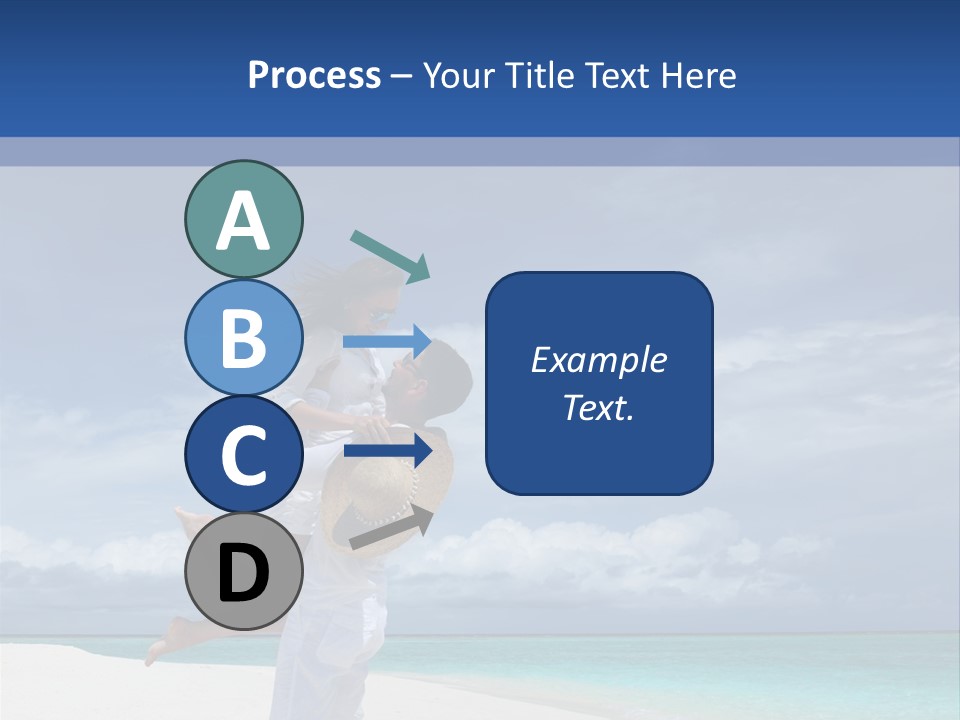 Couple On A Beach At Maldives PowerPoint Template