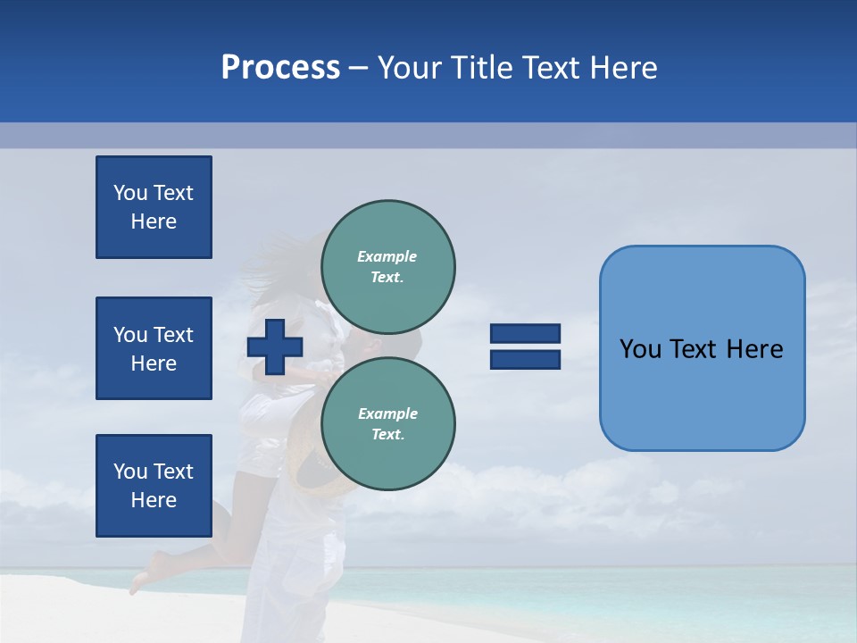 Couple On A Beach At Maldives PowerPoint Template