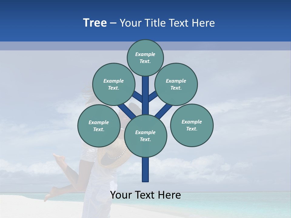 Couple On A Beach At Maldives PowerPoint Template