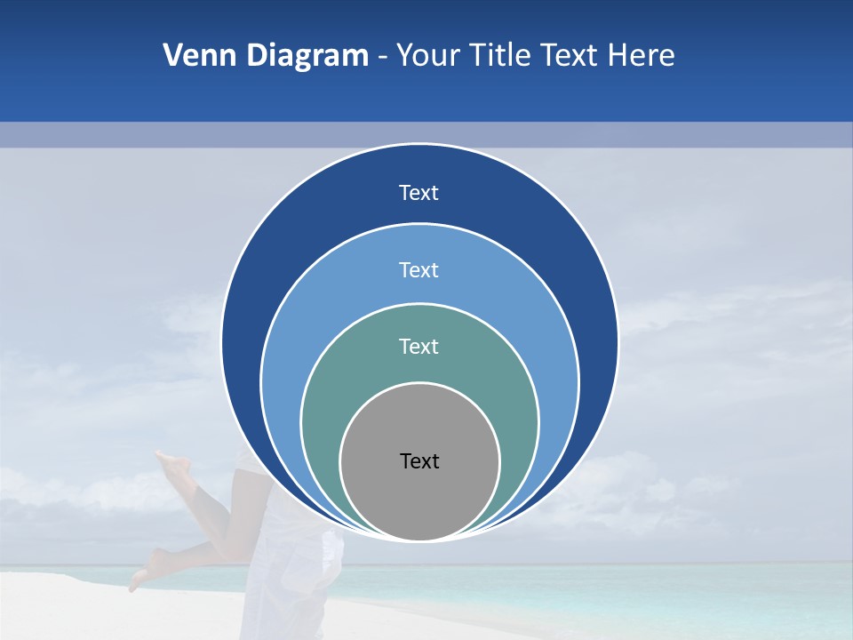 Couple On A Beach At Maldives PowerPoint Template