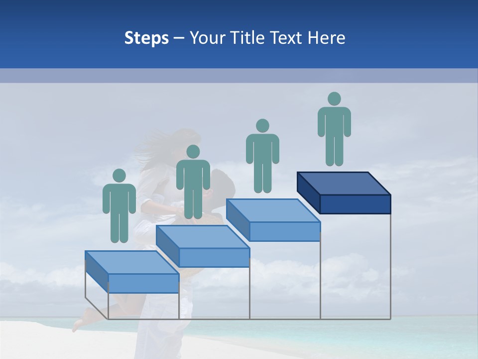 Couple On A Beach At Maldives PowerPoint Template