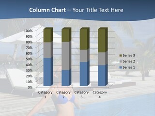 Woman At Poolside PowerPoint Template