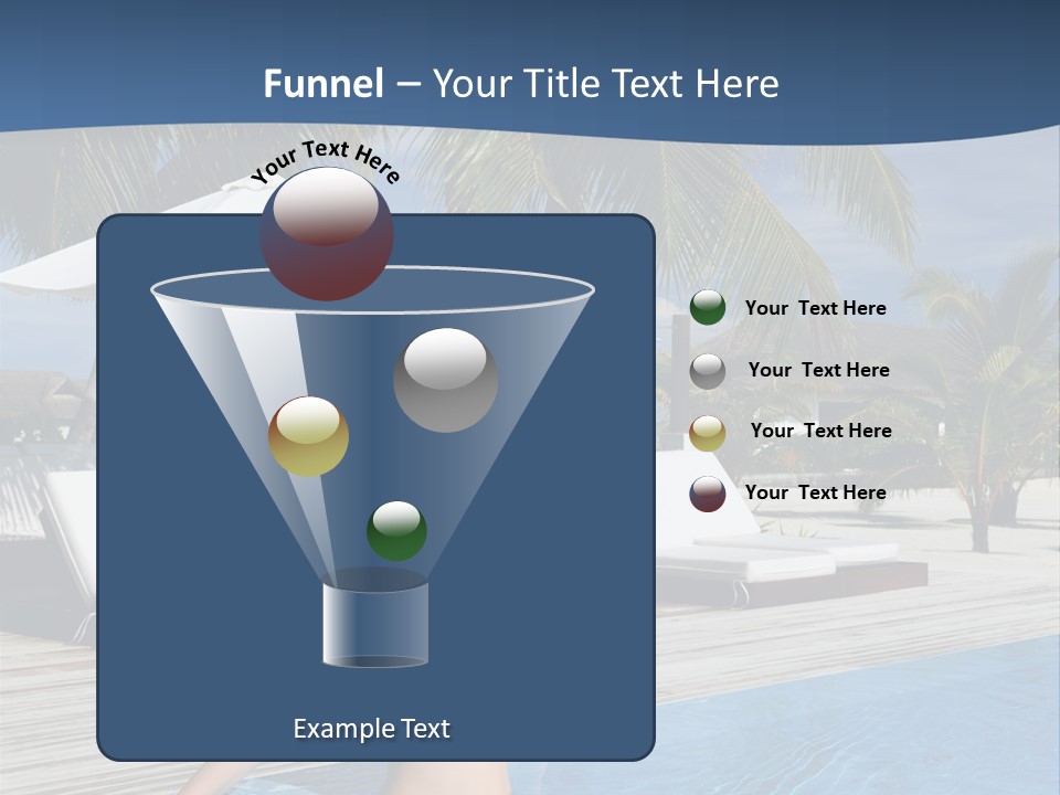 Woman At Poolside PowerPoint Template