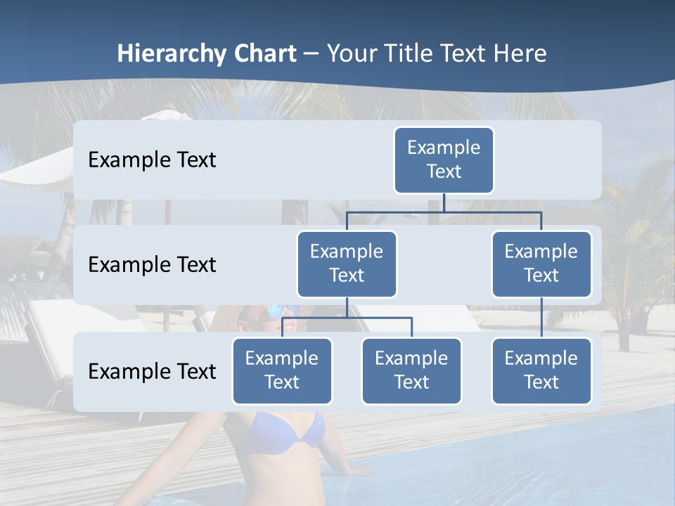 Woman At Poolside PowerPoint Template