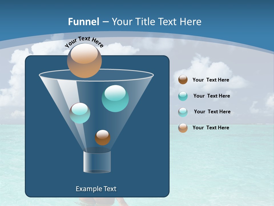 Woman At Beach PowerPoint Template