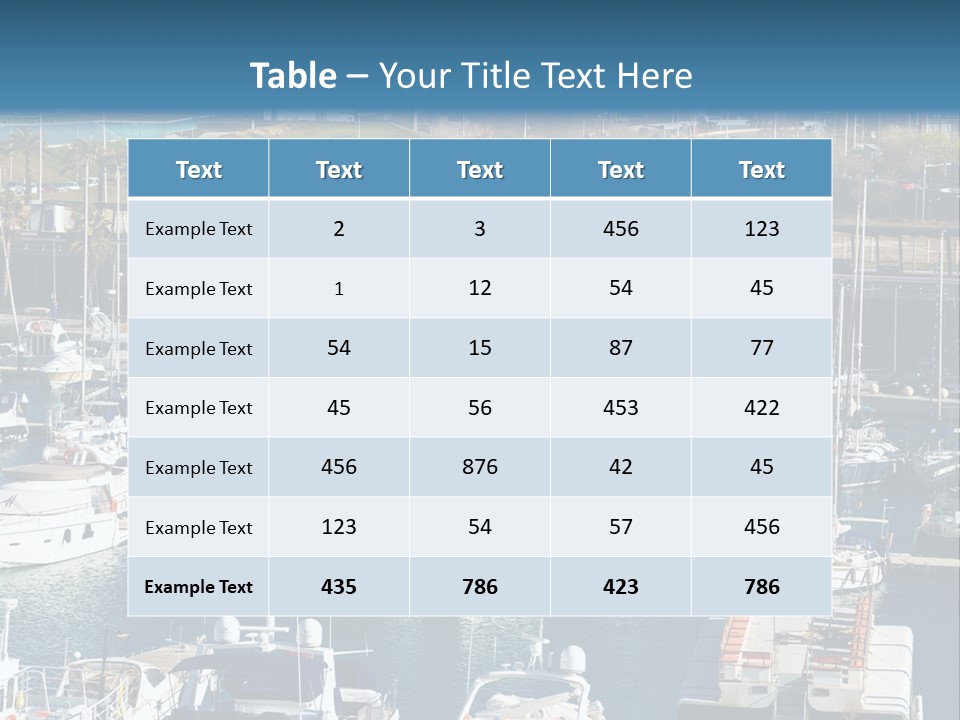 Yachts Lying At Port Vell. Barcelona PowerPoint Template