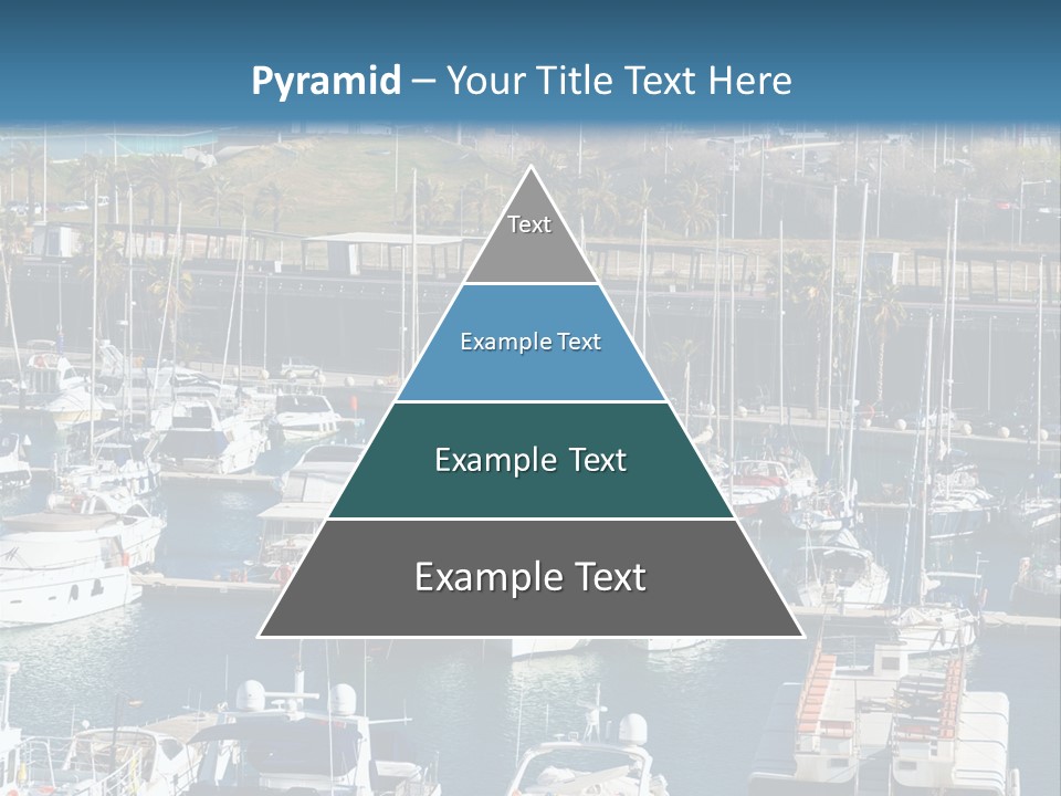 Yachts Lying At Port Vell. Barcelona PowerPoint Template