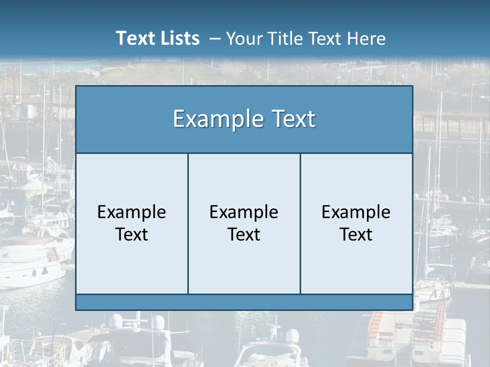 Yachts Lying At Port Vell. Barcelona PowerPoint Template