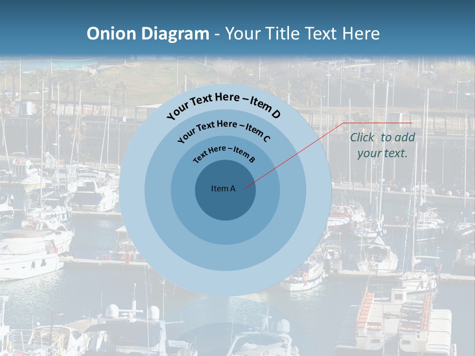 Yachts Lying At Port Vell. Barcelona PowerPoint Template