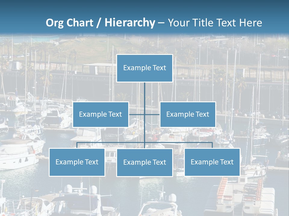Yachts Lying At Port Vell. Barcelona PowerPoint Template