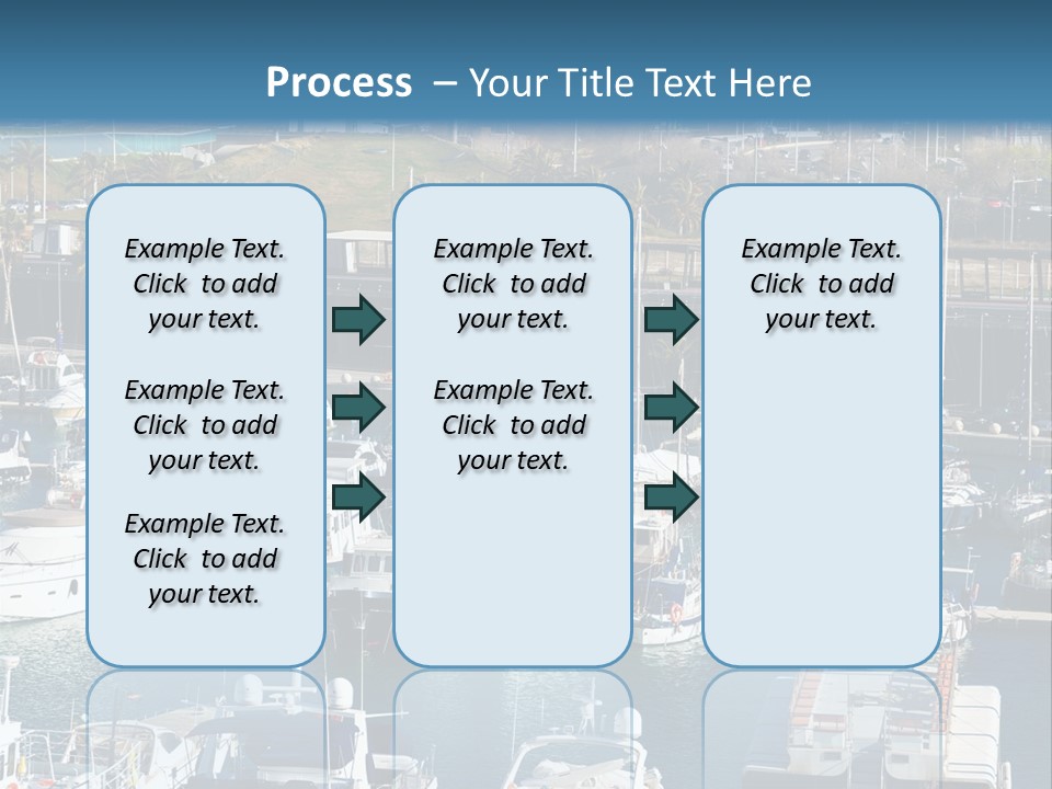 Yachts Lying At Port Vell. Barcelona PowerPoint Template