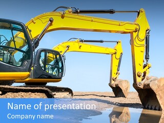 Construction Machines PowerPoint Template