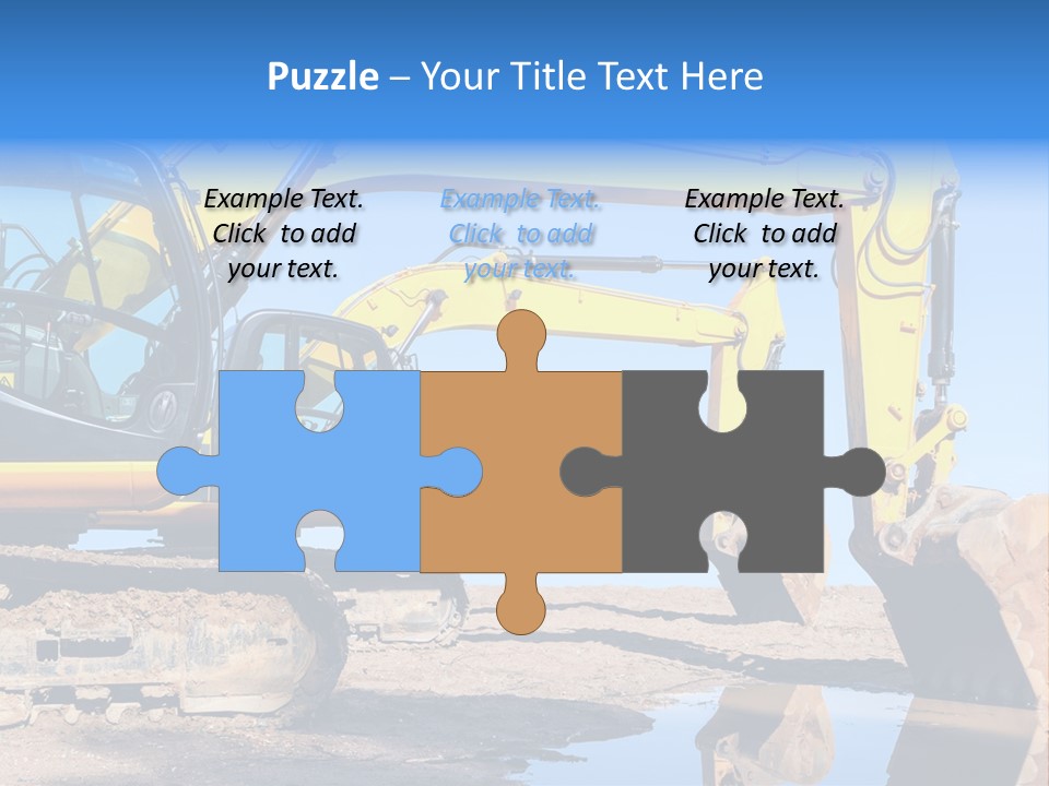 Construction Machines PowerPoint Template