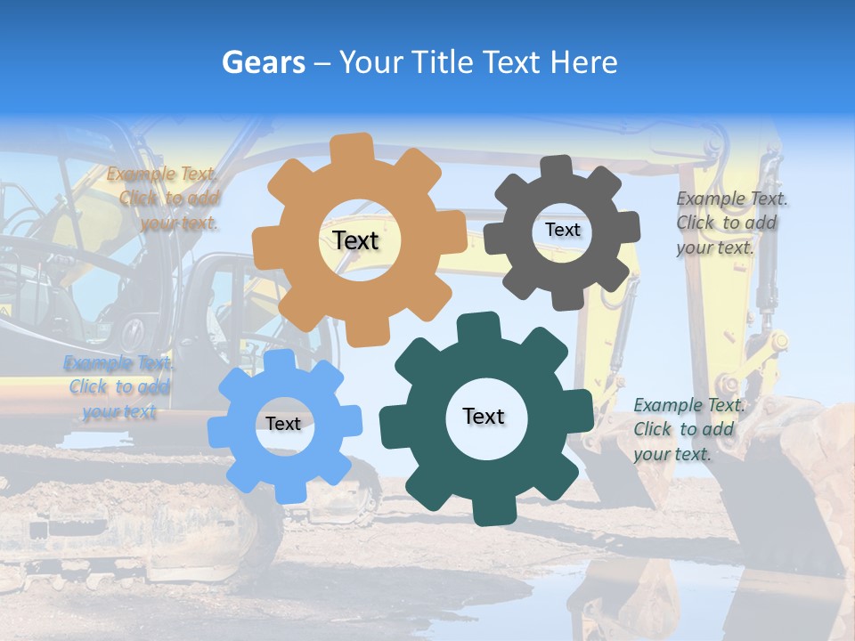 Construction Machines PowerPoint Template