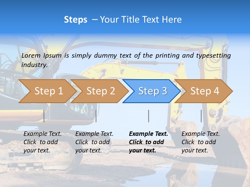Construction Machines PowerPoint Template