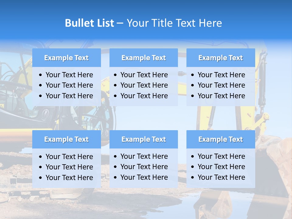 Construction Machines PowerPoint Template