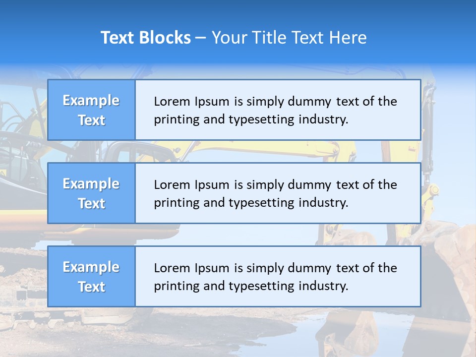 Construction Machines PowerPoint Template
