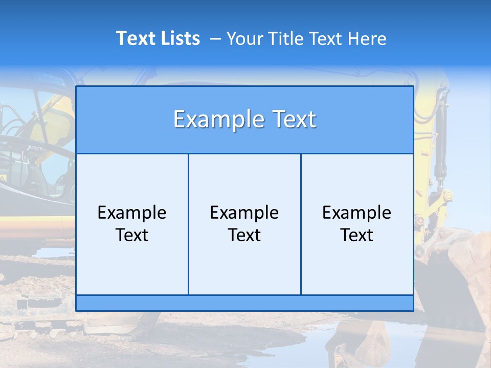 Construction Machines PowerPoint Template