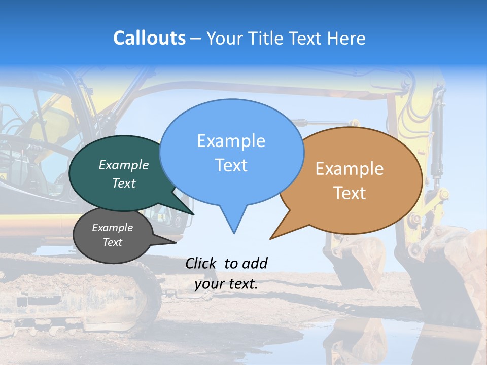 Construction Machines PowerPoint Template