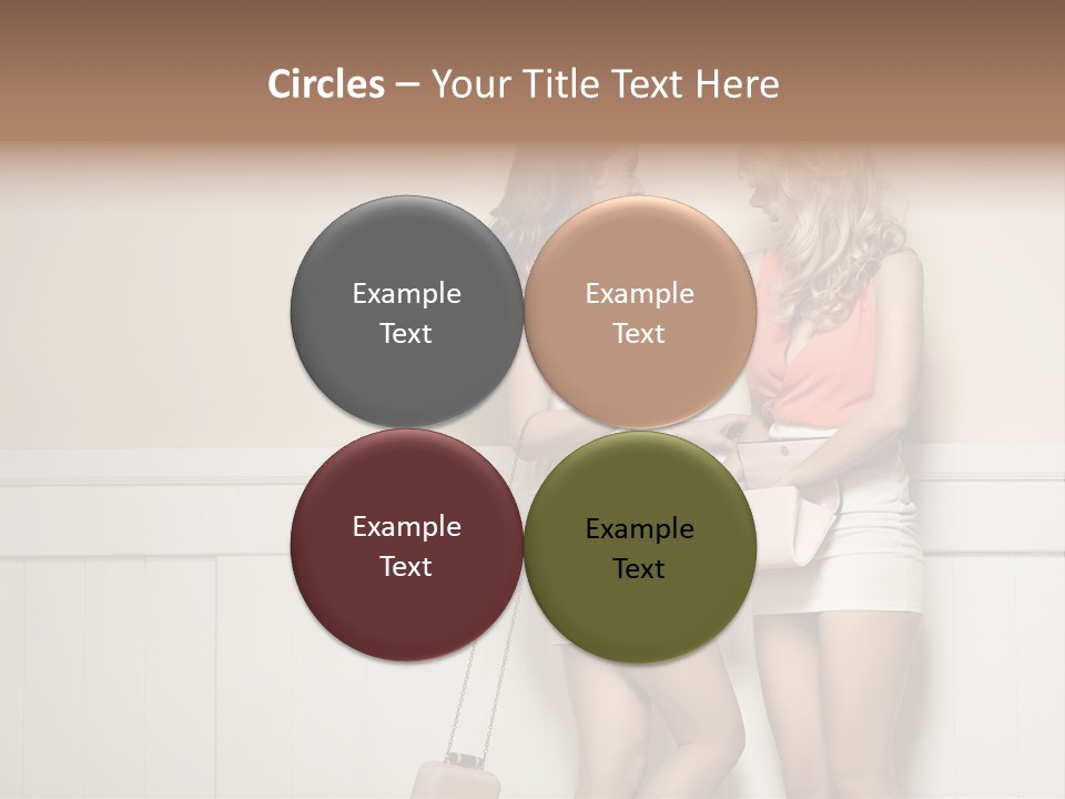 Laughing Alluring Girlfriends With Y Legs PowerPoint Template