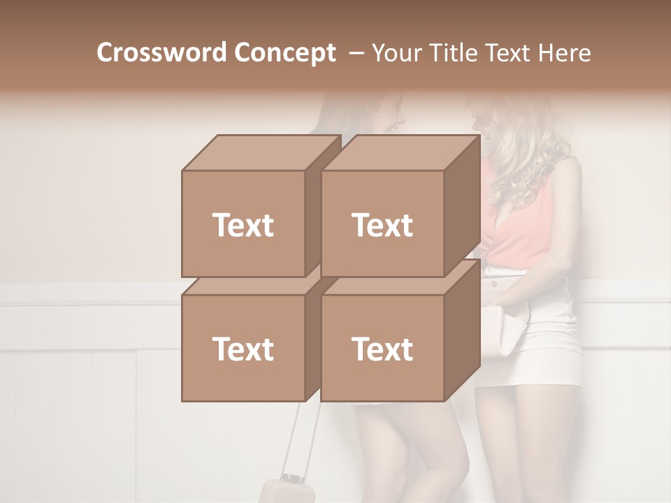 Laughing Alluring Girlfriends With Y Legs PowerPoint Template