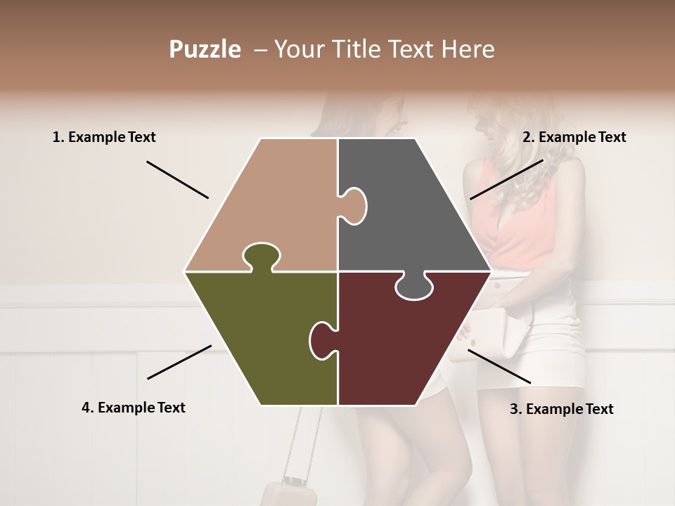 Laughing Alluring Girlfriends With Y Legs PowerPoint Template