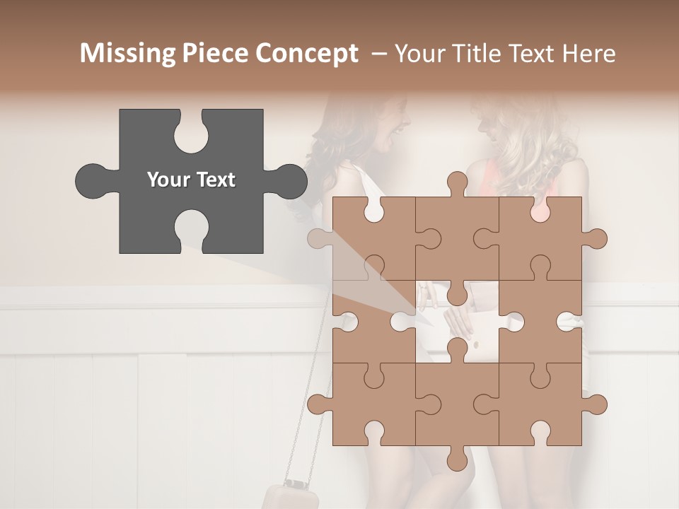 Laughing Alluring Girlfriends With Y Legs PowerPoint Template