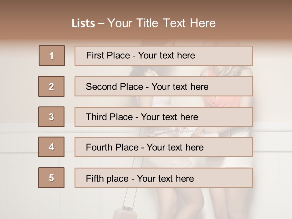 Laughing Alluring Girlfriends With Y Legs PowerPoint Template