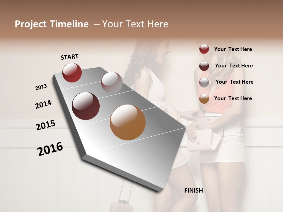 Laughing Alluring Girlfriends With Y Legs PowerPoint Template