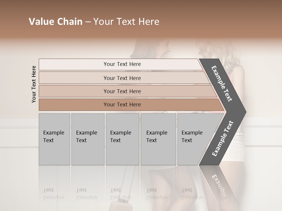 Laughing Alluring Girlfriends With Y Legs PowerPoint Template