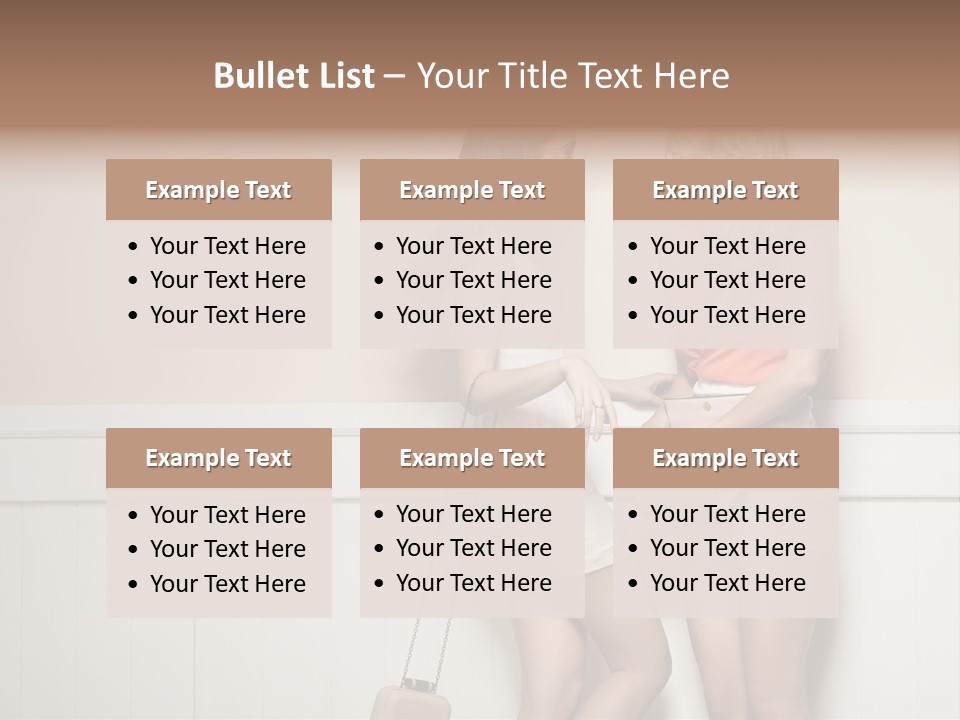 Laughing Alluring Girlfriends With Y Legs PowerPoint Template