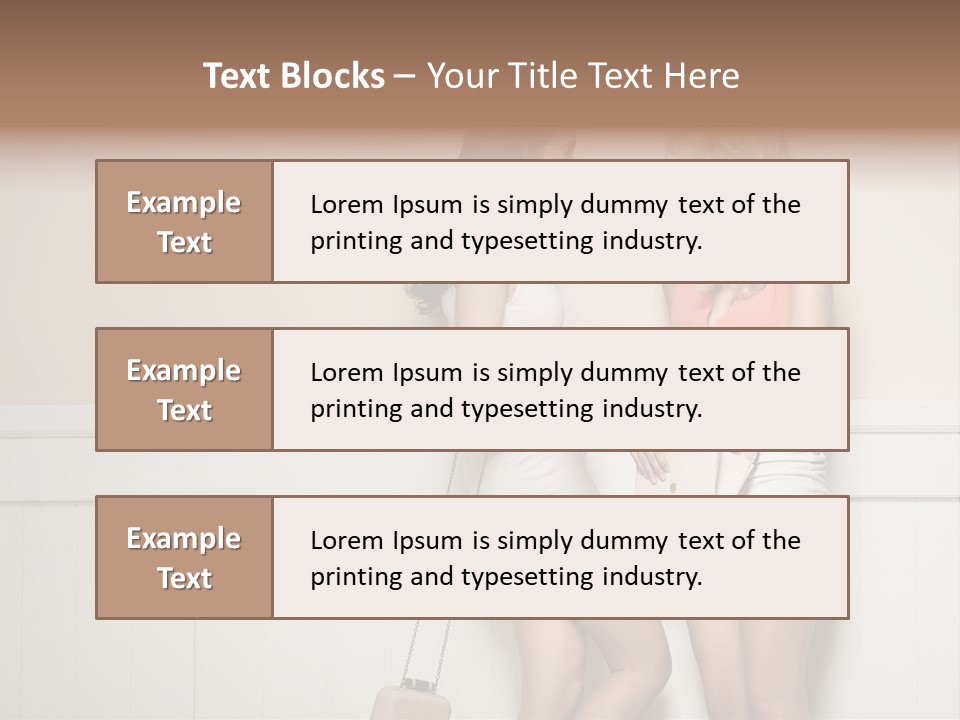 Laughing Alluring Girlfriends With Y Legs PowerPoint Template