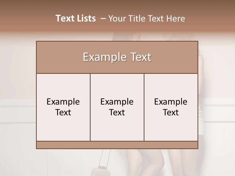 Laughing Alluring Girlfriends With Y Legs PowerPoint Template