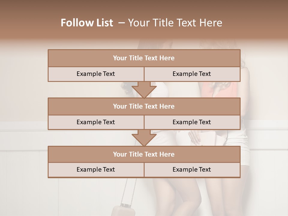 Laughing Alluring Girlfriends With Y Legs PowerPoint Template