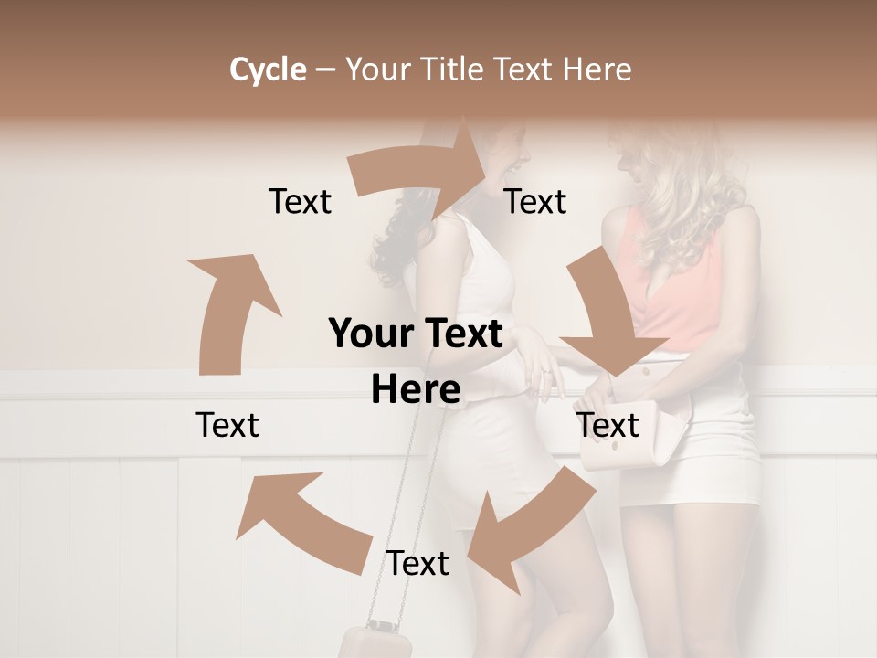 Laughing Alluring Girlfriends With Y Legs PowerPoint Template