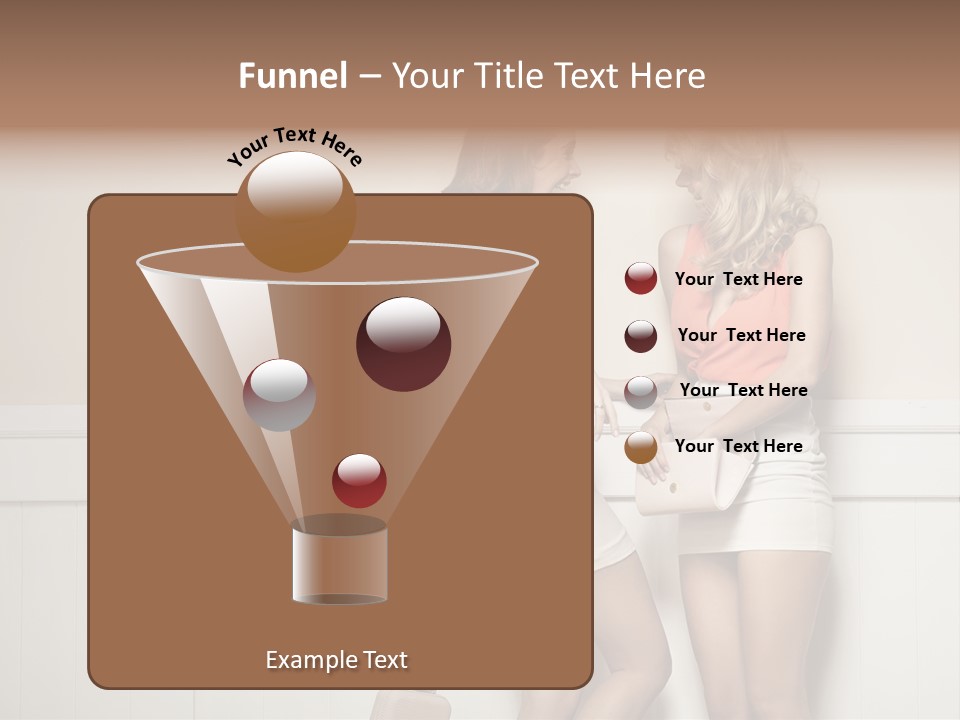 Laughing Alluring Girlfriends With Y Legs PowerPoint Template