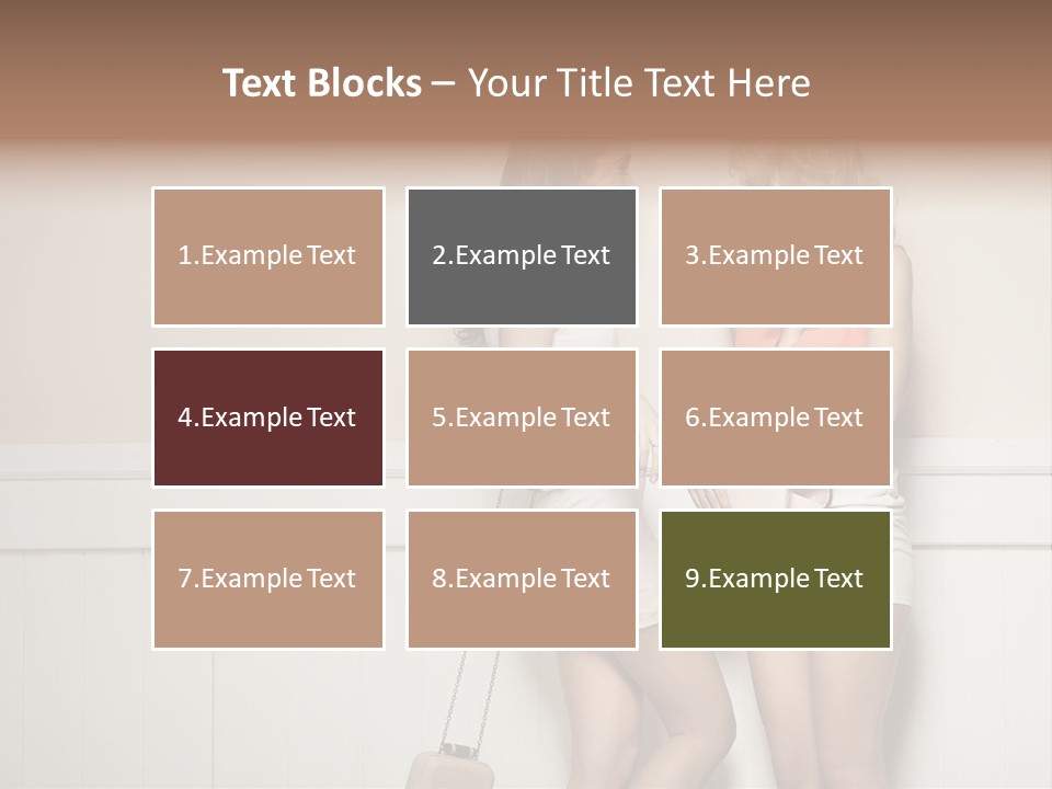 Laughing Alluring Girlfriends With Y Legs PowerPoint Template