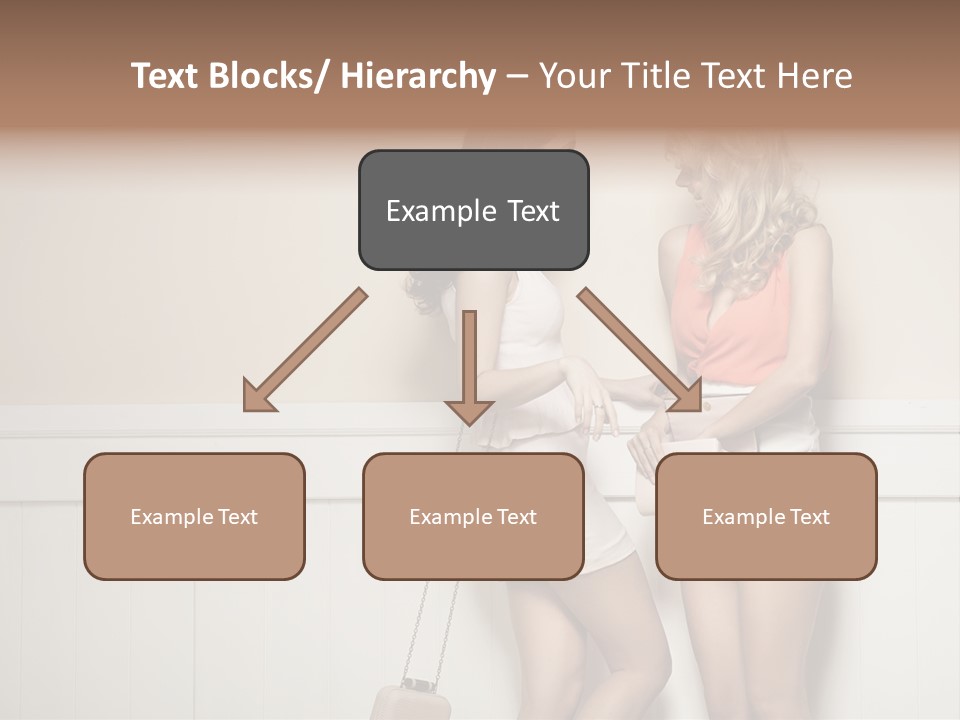 Laughing Alluring Girlfriends With Y Legs PowerPoint Template