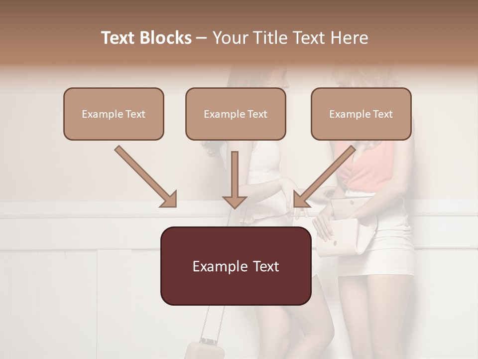 Laughing Alluring Girlfriends With Y Legs PowerPoint Template