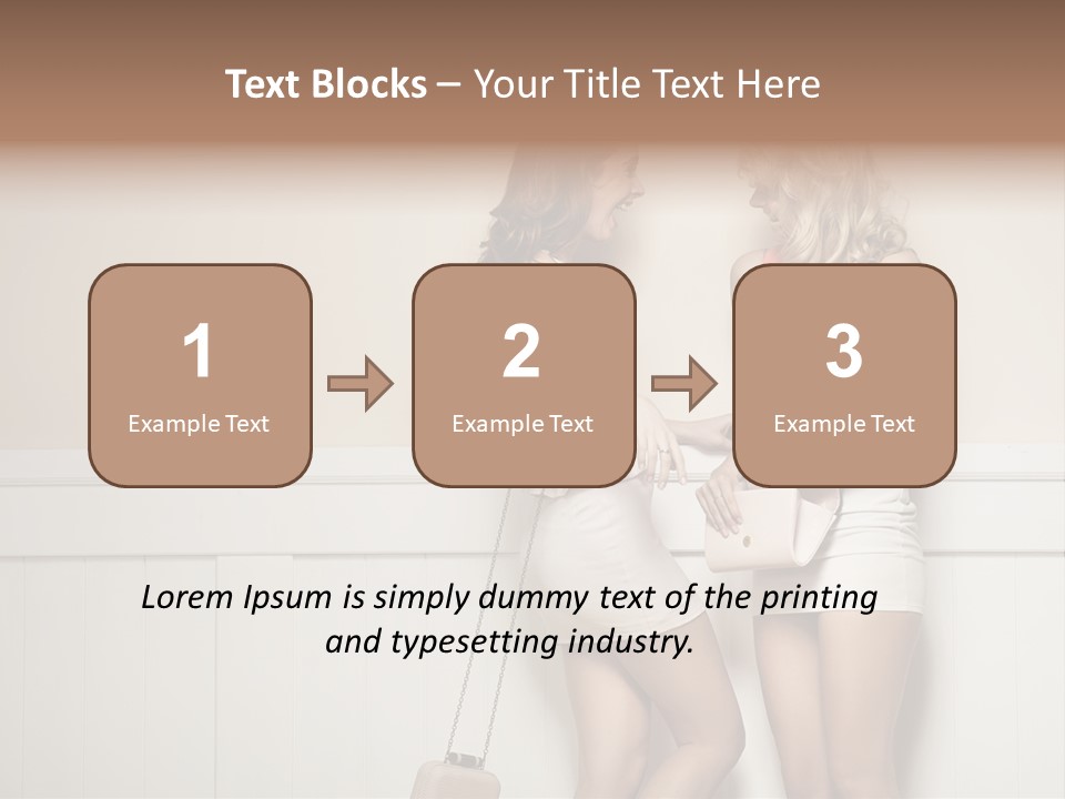 Laughing Alluring Girlfriends With Y Legs PowerPoint Template