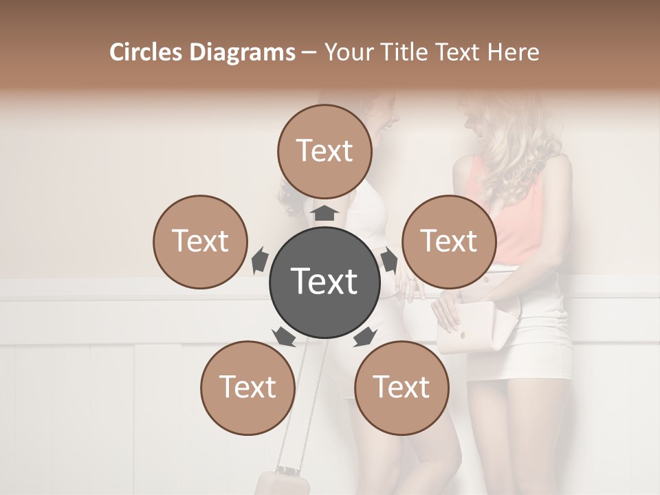 Laughing Alluring Girlfriends With Y Legs PowerPoint Template