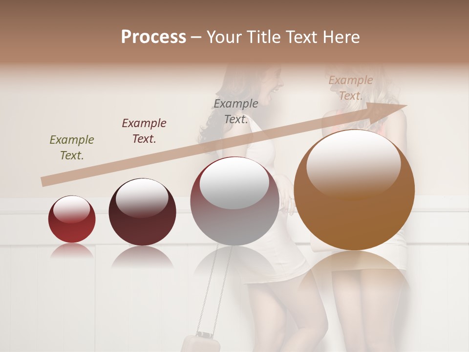 Laughing Alluring Girlfriends With Y Legs PowerPoint Template