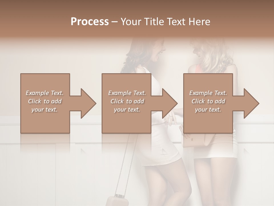 Laughing Alluring Girlfriends With Y Legs PowerPoint Template