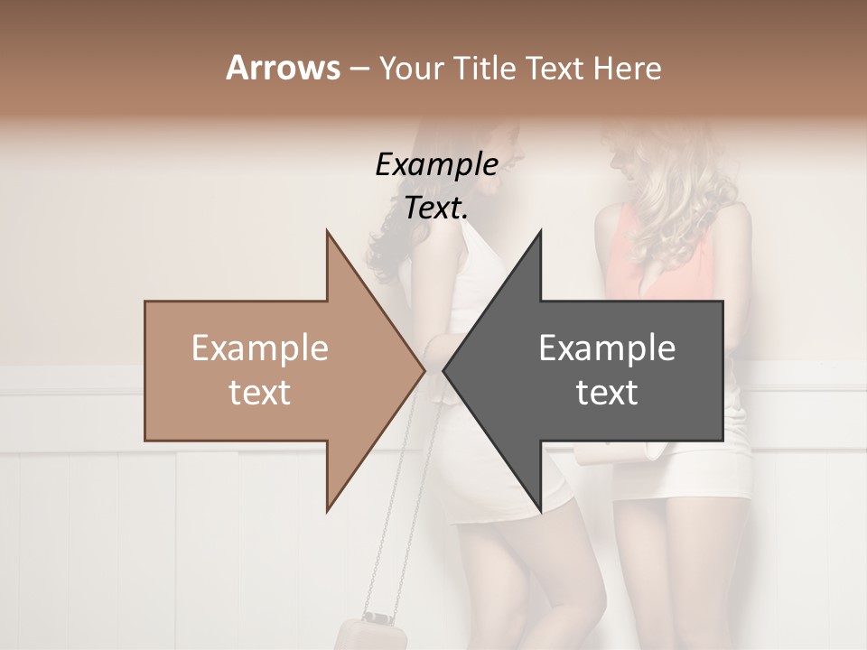 Laughing Alluring Girlfriends With Y Legs PowerPoint Template