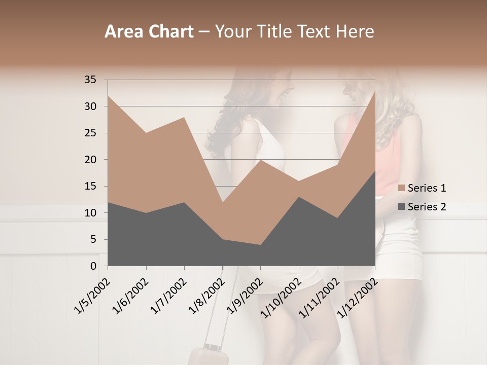 Laughing Alluring Girlfriends With Y Legs PowerPoint Template