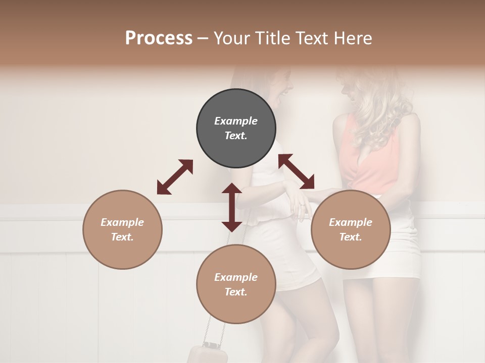 Laughing Alluring Girlfriends With Y Legs PowerPoint Template