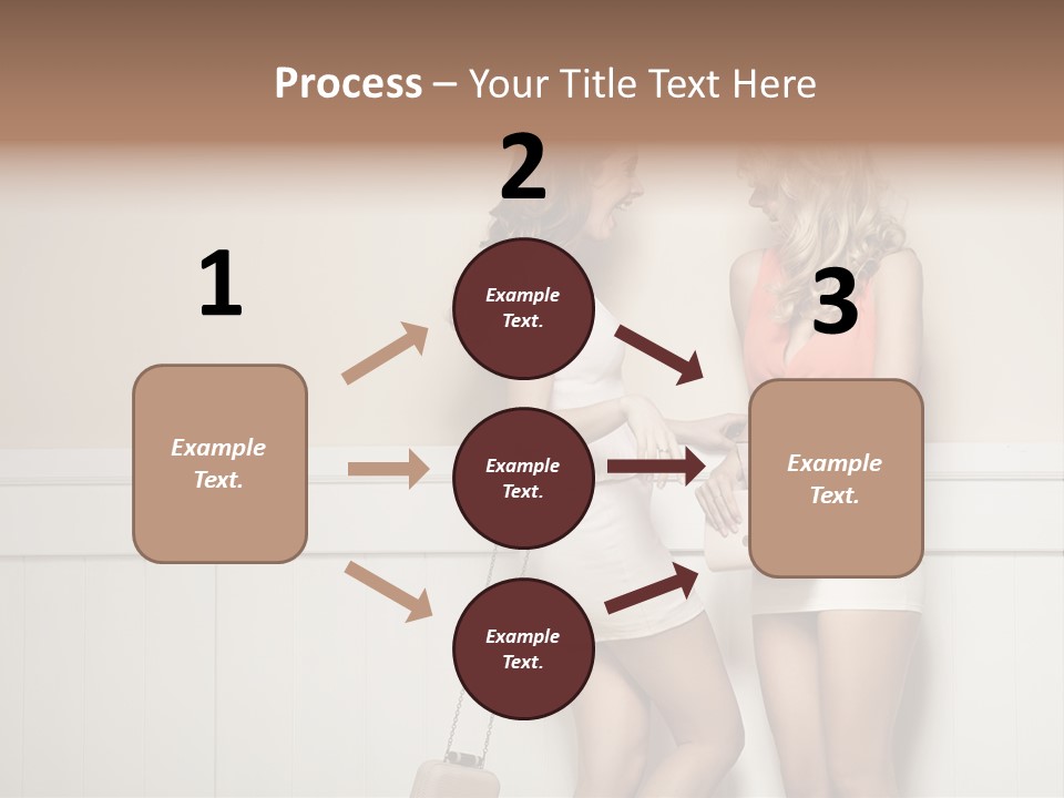 Laughing Alluring Girlfriends With Y Legs PowerPoint Template